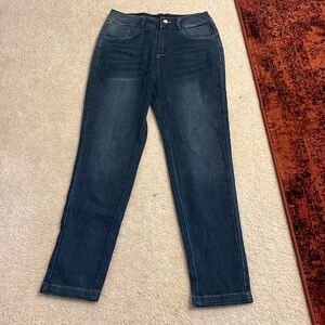 High waisted skinny jeans